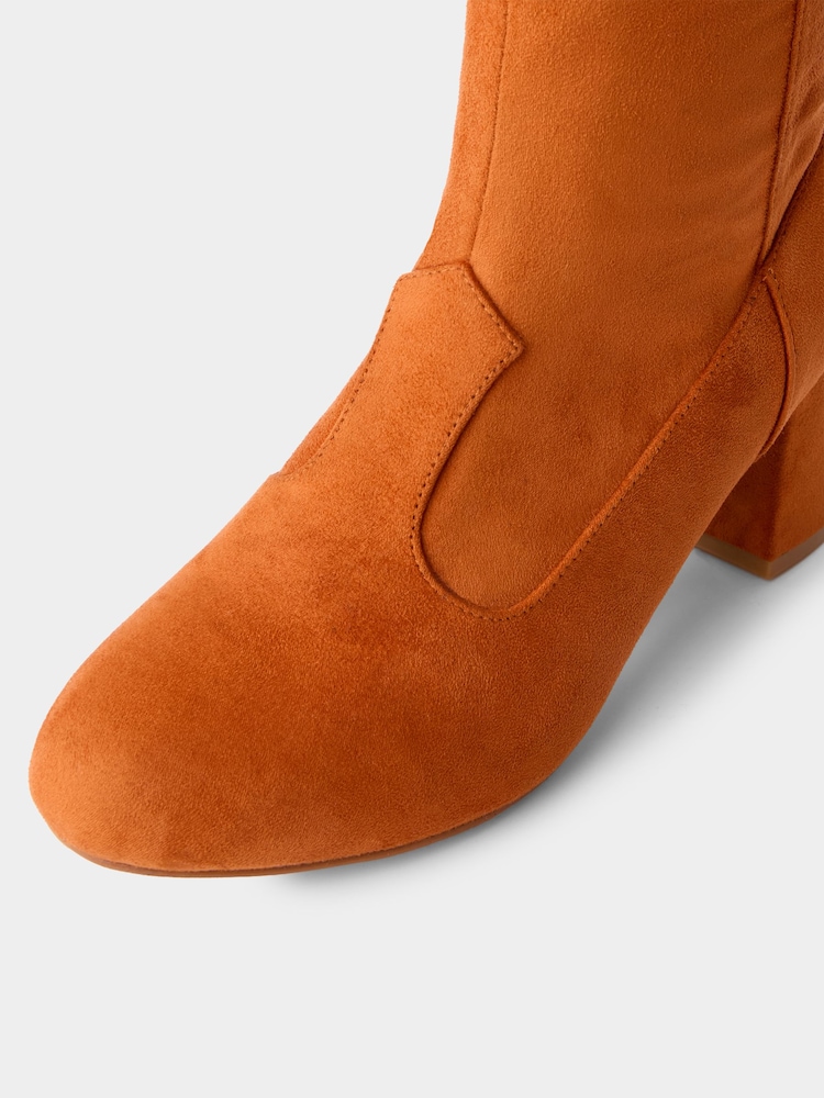 Joe Browns Orange Susie Stylish Knee High Boots - Image 6 of 6 Joe Browns Orange Susie Stylish Knee High Boots - Image 6 of 6