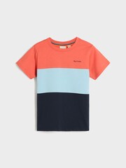 Paul Smith Junior Boys Signature 100% Cotton T-Shirts 3 Pack - Image 2 of 6