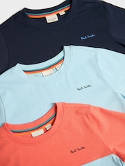 Paul Smith Junior Boys Signature 100% Cotton T-Shirts 3 Pack - Image 6 of 6