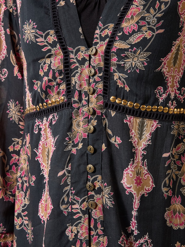 Joe Browns Henrietta apdrukāta garās līnijas kimono blūze ar rotājumu detaļu - Attēls 7 no 7