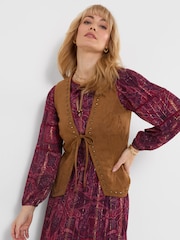 Joe Browns Boho Faux Suede Studded Waistcoat - Bild 1 von 6