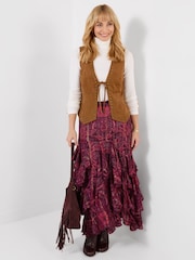 Joe Browns Boho Faux Suede Studded Waistcoat - Bild 5 von 6