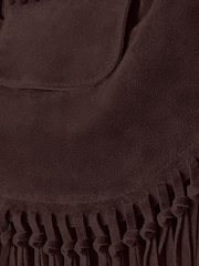 Joe Browns Brown Boho Suede Tassel Bag - Image 4 of 4