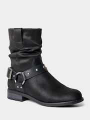 Joe Browns Black Walks On The Wild Side Ankle Boots - Image 3 of 6