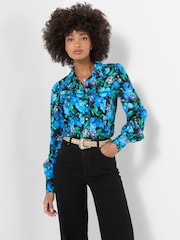 Joe Browns Blue Helena Statement Floral Blouse - Image 1 of 5