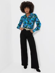 Joe Browns Blue Helena Statement Floral Blouse - Image 3 of 5