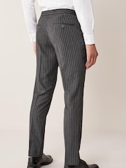 Charcoal Grey Slim Fit Morning Suit: Trousers - Image 2 of 7
