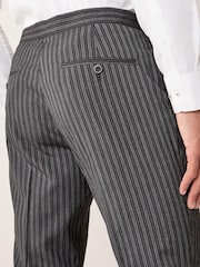 Charcoal Grey Slim Fit Morning Suit: Trousers - Image 3 of 7