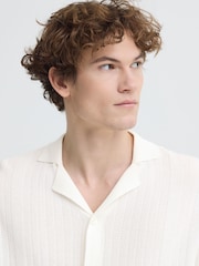 Casual Friday White Fillan Short Sleeve Knit Shirt - Image 3 of 5