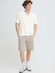 Casual Friday White Fillan Short Sleeve Knit Shirt - Image 4 of 5