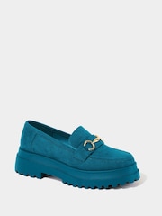 Joe Browns Blue Darcie Chunky Loafers - Image 2 of 4