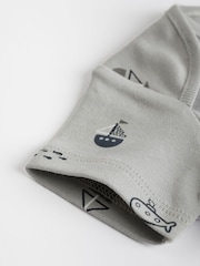Siv kit - dojenček kratek rokav; s kratkimi rokavi Cotton bodi 5 komplet - Slika 8 iz 9