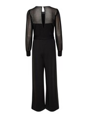 Kaffe Emily Long Sleeve Belted Black Jumpsuit - Image 3 of 3