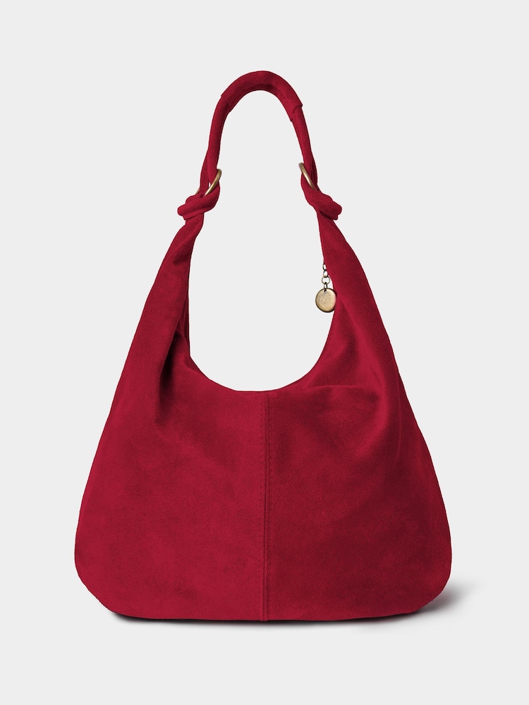 Joe Browns Red Hobo Suede Shoulder Bag - Image 1 of 3 Joe Browns Red Hobo Suede Shoulder Bag - Image 1 of 3