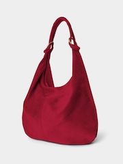 Joe Browns Red Hobo Suede Shoulder Bag - Image 2 of 3