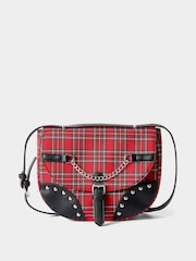 Joe Browns Red Checked Out Cross-Body Bag - Image 3 of 6