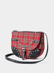 Joe Browns Red Checked Out Cross-Body Bag - Image 4 of 6