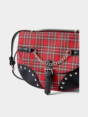 Joe Browns Red Checked Out Cross-Body Bag - Image 5 of 6