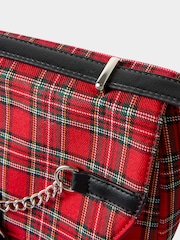 Joe Browns Red Checked Out Cross-Body Bag - Image 6 of 6