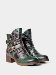 Joe Browns Green Renaissance Strappy Ankle Boots - Image 4 of 6
