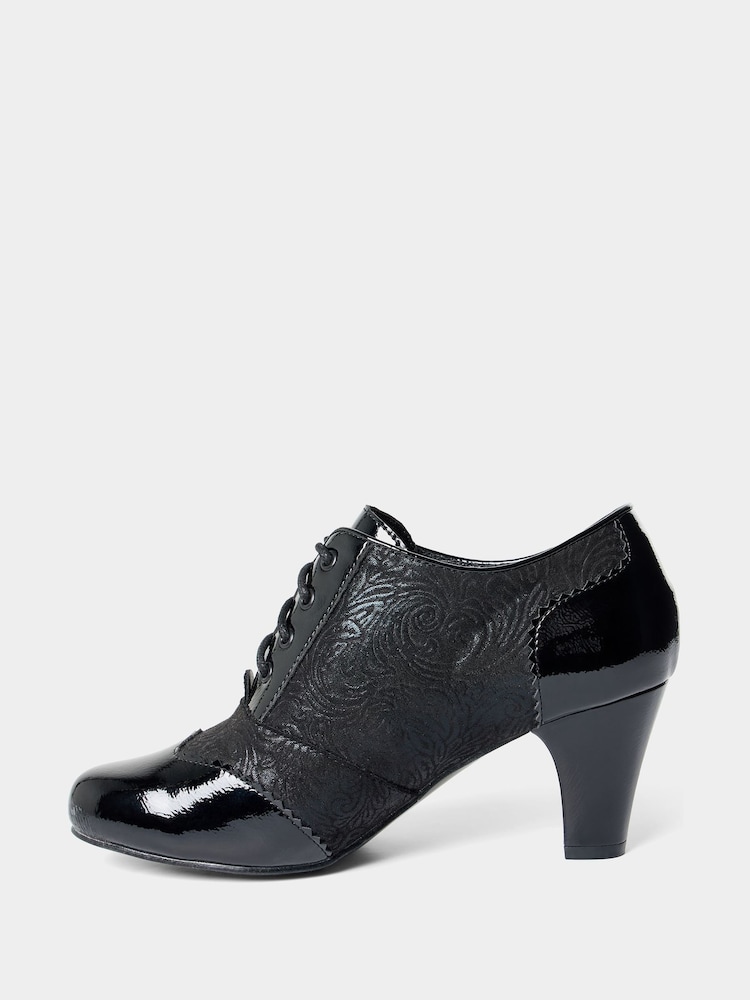 Joe Browns Black Secret Whispers Lace Up Shoes - Image 2 of 5 Joe Browns Black Secret Whispers Lace Up Shoes - Image 2 of 5