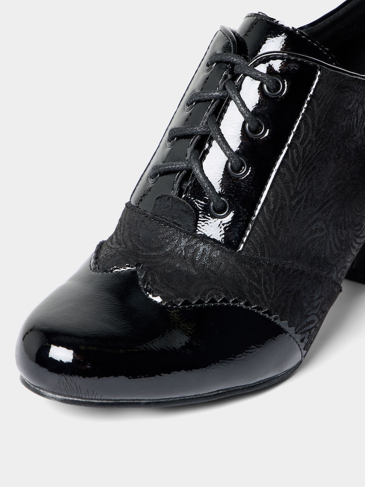 Joe Browns Black Secret Whispers Lace Up Shoes - Image 5 of 5 Joe Browns Black Secret Whispers Lace Up Shoes - Image 5 of 5