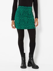 Joe Browns Green Grace Printed Skirted Leggings - Image 1 of 5