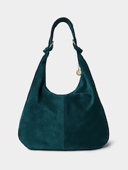 Joe Browns Blue Hobo Suede Shoulder Bag - Image 2 of 4