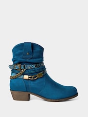 Joe Browns Blue Lakeside Embellished Boots - Image 1 of 5