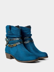 Joe Browns Blue Lakeside Embellished Boots - Image 3 of 5