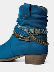 Joe Browns Blue Lakeside Embellished Boots - Image 4 of 5