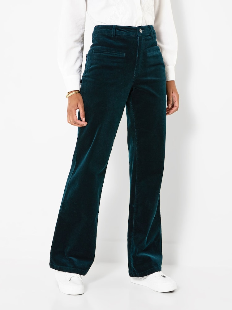 Joe Browns Green Indie Cord Wide Leg Trousers - Image 1 of 5 Joe Browns Green Indie Cord Wide Leg Trousers - Image 1 of 5