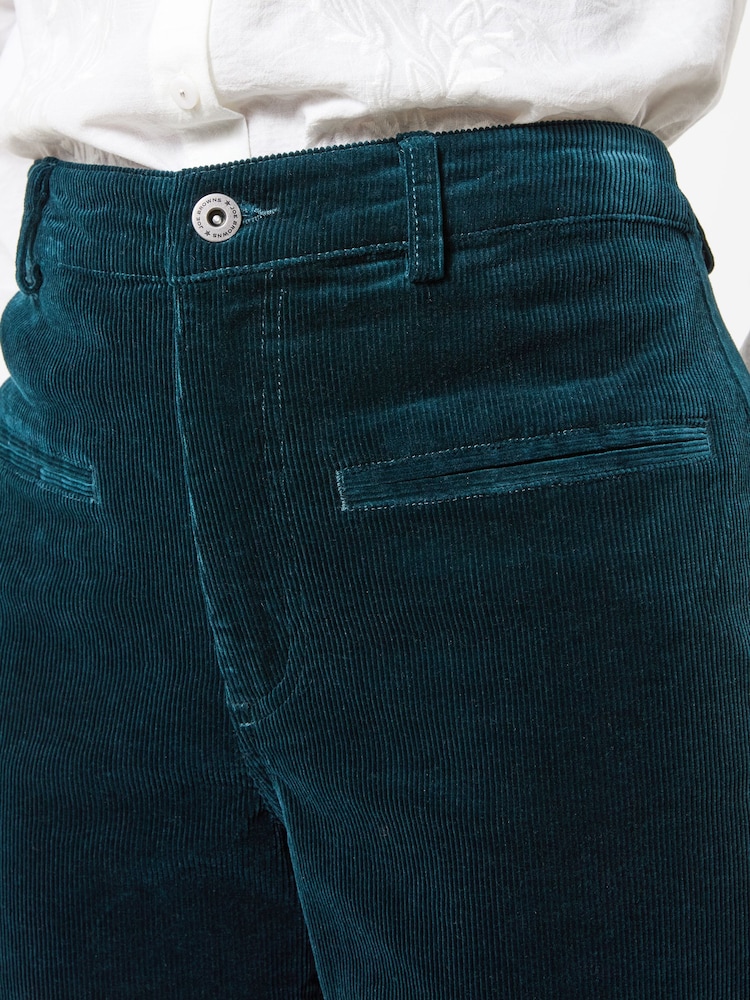 Joe Browns Green Indie Cord Wide Leg Trousers - Image 2 of 5 Joe Browns Green Indie Cord Wide Leg Trousers - Image 2 of 5