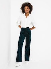Joe Browns Green Indie Cord Wide Leg Trousers - Image 3 of 5