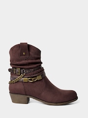 Joe Browns Brown Lakeside Embellished Boots - Image 1 of 4