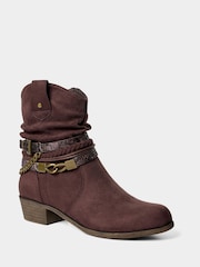Joe Browns Brown Lakeside Embellished Boots - Image 3 of 4