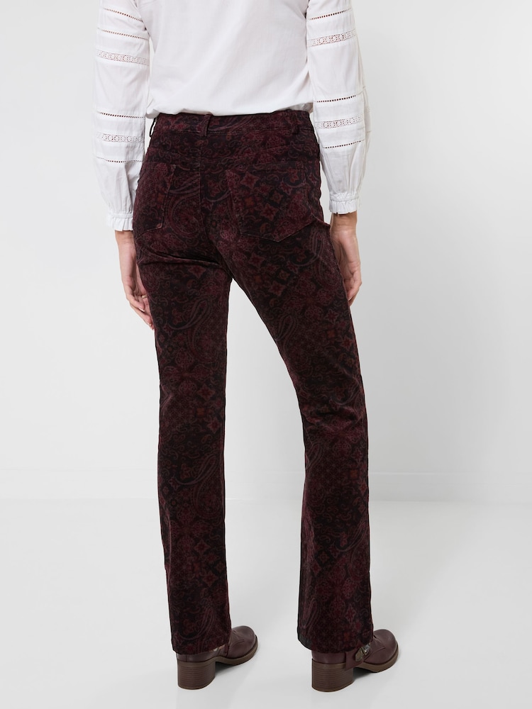Joe Browns Brown Printed Moleskin Trousers - Image 2 of 7 Joe Browns Brown Printed Moleskin Trousers - Image 2 of 7