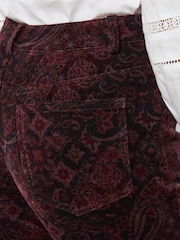 Joe Browns Brown Printed Moleskin Trousers - Image 6 of 7
