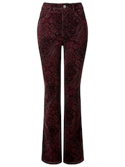 Joe Browns Brown Printed Moleskin Trousers - Image 7 of 7
