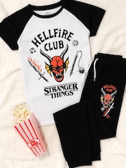 Conjunto de pijamas unissex para crianças Vanilla Underground Stranger Things, manga curta, perna longa, 100% algodão - Imagem 1 de 5