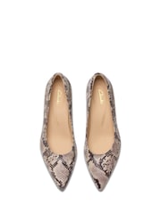 Clarks Grey Leather Adela Court Shoes - Image 6 of 7