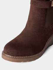 Joe Browns Brown Willow Cosy Wedge Ankle Boots - Image 5 of 6
