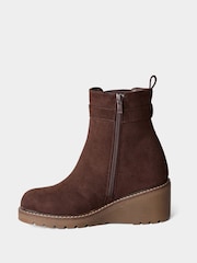 Joe Browns Brown Willow Cosy Wedge Ankle Boots - Image 6 of 6