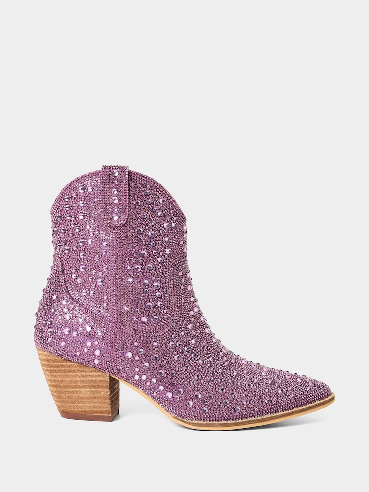 Ljubičasto - Joe Browns Shooting Star Western Ankle Boots - Slika 1 od 5 Ljubičasto - Joe Browns Shooting Star Western Ankle Boots - Slika 1 od 5