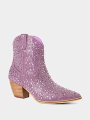 Ljubičasto - Joe Browns Shooting Star Western Ankle Boots - Slika 2 od 5