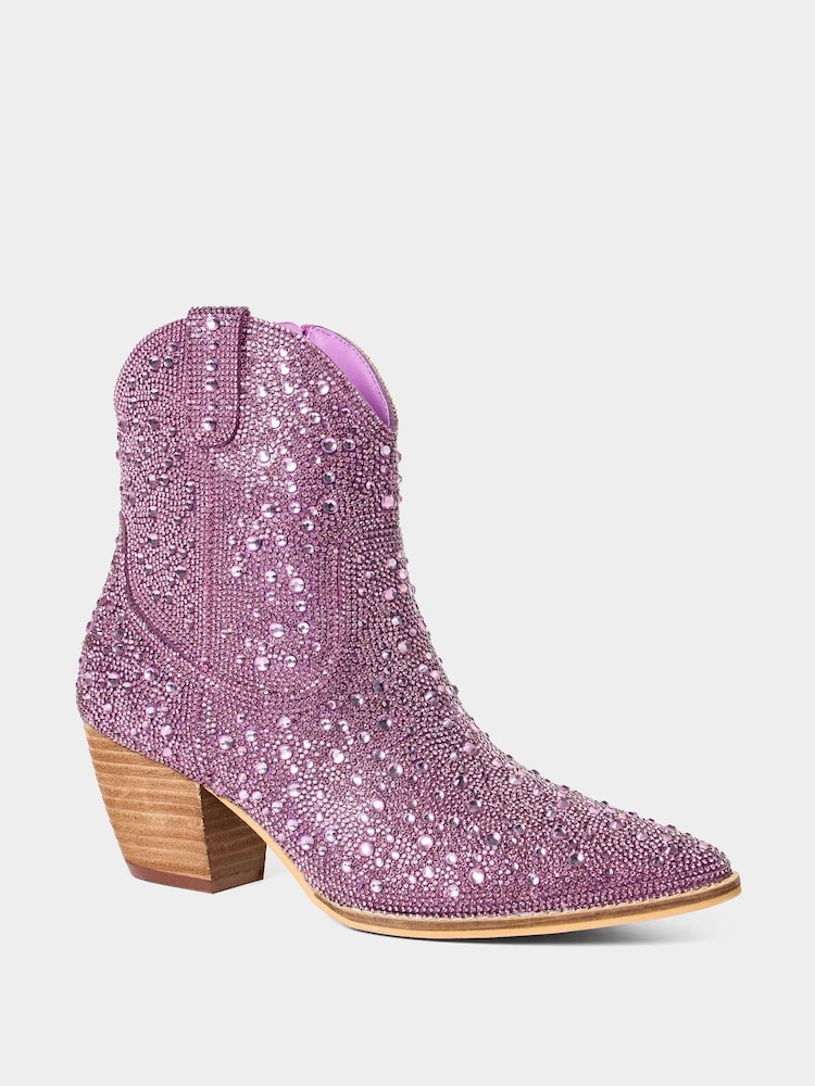 Ljubičasto - Joe Browns Shooting Star Western Ankle Boots - Slika 2 od 5 Ljubičasto - Joe Browns Shooting Star Western Ankle Boots - Slika 2 od 5