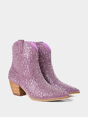 Ljubičasto - Joe Browns Shooting Star Western Ankle Boots - Slika 3 od 5