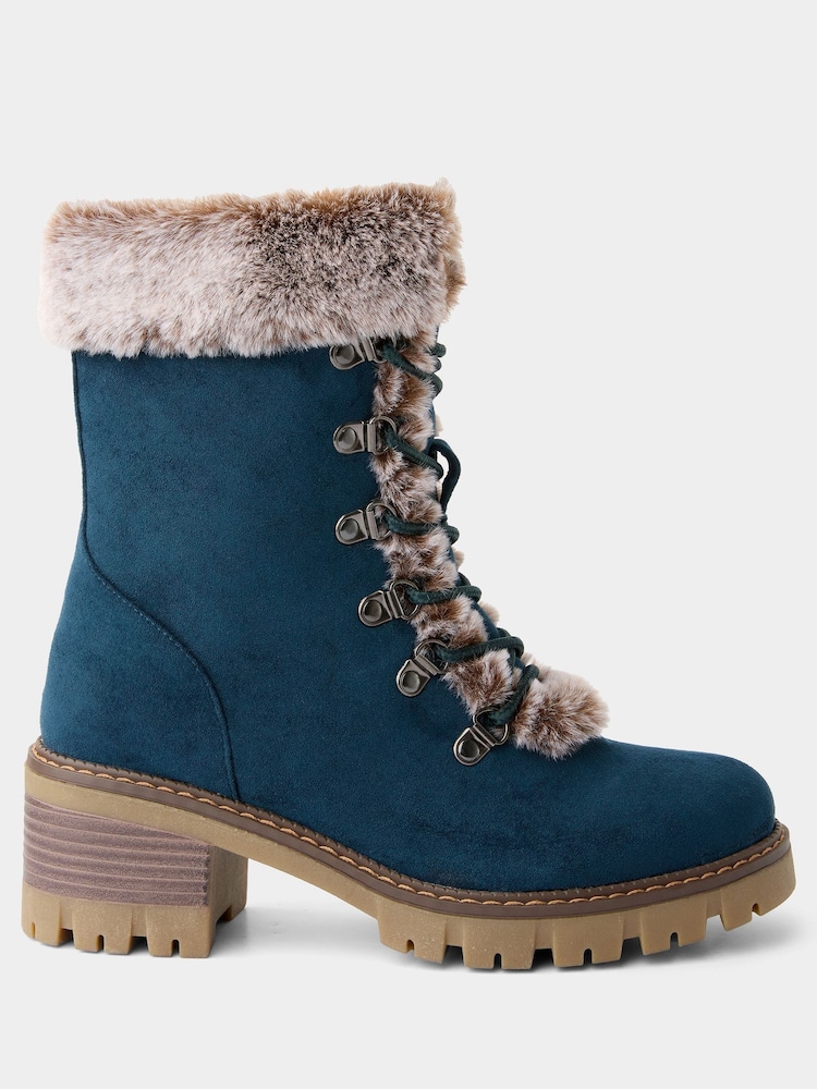 Joe Browns Blue Alpine Escape Ankle Boots - Image 1 of 6 Joe Browns Blue Alpine Escape Ankle Boots - Image 1 of 6