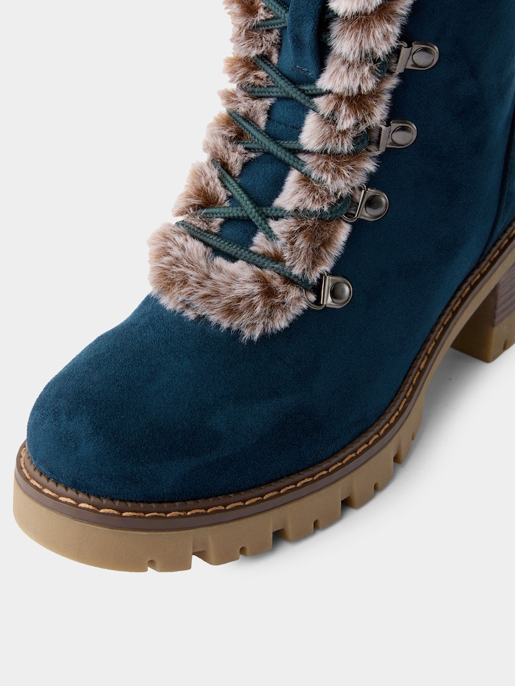 Joe Browns Blue Alpine Escape Ankle Boots - Image 6 of 6 Joe Browns Blue Alpine Escape Ankle Boots - Image 6 of 6