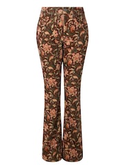 Joe Browns Brown Bella Printed Cord Trousers - Image 5 of 5